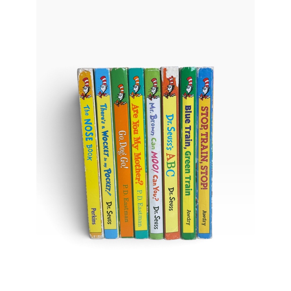 Dr Seuss Bright and Early Board Books Lot of 8 Thomas P D Eastman ABC Go Dog Go